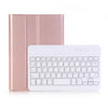 A03 for iPad mini 3 / 2 / 1 Universal Ultra-thin ABS Horizontal Flip Case + Bluetooth Keyboard(Rose Gold)
