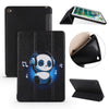 Music Panda Pattern Horizontal FlipPU Leather Case for iPad mini 4, with Three-folding Holder & Honeycomb T PU Cover