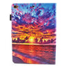 For iPad mini 4 / mini 3 / mini 2 / mini Universal Sunset Landscape Pattern Horizontal Flip Leather Protective Case with Holder & Card Slots & Sleep