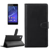 For Sony Xperia Z2 / L50w Litchi Texture Horizontal Flip Leather Case with Holder & Card Slots & Wallet(Black)