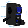 CS-838B 12V 2A Motorcycle Waterproof Mobile Phone USB Charger with Indicator Light Switch(Blue)