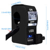 CS-838B 12V 2A Motorcycle Waterproof Mobile Phone USB Charger with Indicator Light Switch(White)
