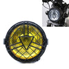 Motorcycle Arrowhead Reticular Retro Lamp LED Headlight Modification Accessories for CG125 / GN125 (Yellow)