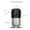 EC19 5V 1A 1080P 90 Degree Wide Angle Lens Smart WIFI Monitor Camera, Support Night Vision & TF Card Expansion Storage