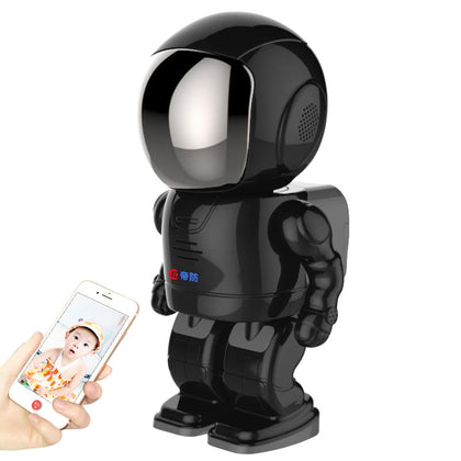 Difang DF- Y006 720P Intelligent Robot Wireless Camera HD Night Vision Wifi Network Phone Remote Home Monitor(Black)