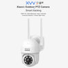 Original Xiaomi Youpin XiaoVV 1080P 150 Degree Ultra Wide Angle Lens IP65 Waterproof Outdoor Remote Control PTZ Camera, Support Infrared Night Vision & AI Humanoid Detection & Voice Intercom & 128GB Micro SD Card, US Plug(White)