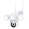 ZS-TY55 Tuya Smart HD 1080P WiFi Waterproof Double Fill Light Dome IP Camera, Support Motion Detection / Night Vision(UK Plug)
