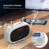 F11 Bluetooth Speaker Wireless Camera with Clock Display, Support Night Vision / Motion Detection / TF Card(White)