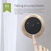 N07 3.5 inch Night Vision Camera Video Motion Detection Cat Eye Doorbell (Black)