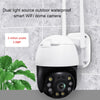 QX36 1080P 3.0MP 3.6mm Lens IP65 Waterproof PTZ 360 Degree Rotating WIFI Camera, Support Day and Night Full Color & Two-way Voice Intercom & Motion Humanoid Detection & Video Playback & 128GB TF Card, EU Plug