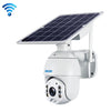 ESCAM QF280 HD 1080P IP66 Waterproof WiFi Solar Panel PT IP Camera with Battery, Support Night Vision / Motion Detection / TF Card / Two Way Audio (White)