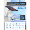 ESCAM QF480 EU Version HD 1080P IP66 Waterproof 4G Solar Panel PT IP Camera without Battery, Support Night Vision / Motion Detection / TF Card / Two Way Audio (White)