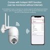 Q10 Outdoor Waterproof Mobile Phone Remotely Rotate Wireless WiFi 10 Lights IR Night Vision HD Camera, Support Motion Detection Video / Alarm & Recording, UK Plug