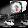 633W / A 3.6mm Lens 1500 TVL CCTV DVR Surveillance System IP66 Weatherproof Indoor Security Bullet Camera with 6 LED Array, Support Night Vision(White)
