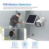 ESCAM QF120 1080P IP66 Waterproof WiFi IP Camera with Solar Panel & Battery, Support Night Vision & Motion Detection & Two Way Audio & TF Card