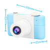New D3 PLUS 1200W Pixel Lens Rabbit Cartoon Mini Digital Sport Camera with 2.0 inch Screen for Children (Pink)