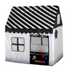 Household Children Printing Play Tent Small Game House, with 50 Ocean Balls (Black White)