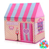 Household Children Printing Play Tent Small Game House, with 50 Ocean Balls (Pink)