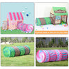 Household Children Printing Play Tent Small Game House with Passageway (Pink)