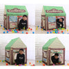 Household Children Printing Play Tent Small Game House (Green)