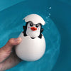 3 PCS 1768B Duck Egg Shape Plastic Children Baby Animal Shower Swimming Bathroom Water Spray Toy, Random Colors