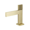 Brushed Gold Minimal Face Basin Single-hole Faucet Under-the-Stage Basin Light Luxury Household Faucet