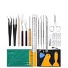 28 Pieces Vinyl Crafts Tool Set Tweezers Scissors Hook Rulers for Cameos