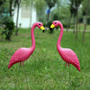 2 PCS Simulation Vivid Pink Flamingo Lawn Yard Garden Party Ornaments, Size: 56cm x 24cm