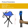 Hiking Outdoor Camping  Fishing Folding Stool Portable Triangle Chair Maximum Load 100KG Folding Chair Size:22 x 22 x 31cm(Blue)