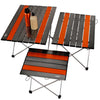 Outdoor Camping Portable Light Folding Table  Aviation Aluminum Picnic Barbecue Table M Size:56x40.5x40.5cm(Coffee)