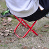 Outdoor Portable Folding Stool, Size: 25*22*26cm(Red)