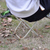 Outdoor Portable Folding Stool, Size: 25*22*26cm(Silver)