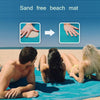 Sand Free Mat Lightweight Foldable Outdoor Picnic Mattress Camping Cushion Beach Mat, Size: 2x2m(Blue)