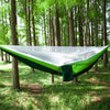 Portable Outdoor Parachute Hammock with Mosquito Nets (Green)