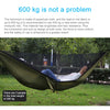 Portable Outdoor Parachute Hammock with Mosquito Nets (Green)