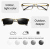 Dual-purpose Photochromic Presbyopic Glasses, +2.50D(Gold)