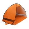 Foldable Free to Build Automatic Quick Speed Open Outdoor Camping Beach Tent with Carrying Bag for 2 Adult or 3 Children Use, Size: 2x1.2x1.3m(Orange)