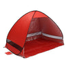 Foldable Free to Build Automatic Quick Speed Open Outdoor Camping Beach Tent with Carrying Bag for 2 Adult or 3 Children Use, Size: 2x1.2x1.3m(Red)
