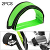 2 PCS Bicycle Pedals Bands Feet Set With Anti-slip Straps Beam Foot(Green)