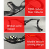 TOSEEK UD Carbon Fiber Ultralight Road Bike Handlebar, Size: 440x110mm (Yellow)