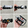 SHANMASHI SMS-07 1Pair Aluminum Alloy Pedal Non-slip Comfortable Bicycle Folding Pedal(Black)