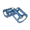 SHANMASHI 1Pair Aluminum Alloy Pedal Non-slip Comfortable Bicycle Folding Pedal(Blue)
