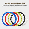 7 in 1 Universal PVC Bicycle Variable Speed Cable Tube Set(White)