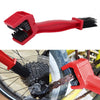 2 Set Bicycle Chain Cleaning Brush Flywheel Cleaning Tools Crankset Brush Cleaning Chain Wheel Set Brush (Red)