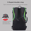 KAKA Large Capacity Backpack Men Travel Bag Leisure Student Waterproof Shoulders Bag with Lock(Green)