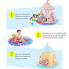 Children Cartoon Floor Mat Indoor Toy Tent Cotton Pad Crawling Mat, Diameter: 140cm,  Random Styles Delivery
