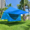 Outdoor Anti-Mosquito Rainproof Floating Tent, Hammock + Mosquito Net + Inflatable Cushion + Canopy (Blue)