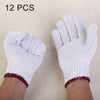 12 Pairs Labor Supplies Breathable Wear-Resistant Protection Cotton Yarn Gloves