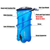 AONIJIE Waterproof Outdoor Mountaineering Water Bag Foldable Sports Hiking Water Container, Capacity: 2L