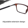 Anti Blue-ray Adjustable Neckband Magnetic Connecting Presbyopic Glasses, +2.00D(Brown)